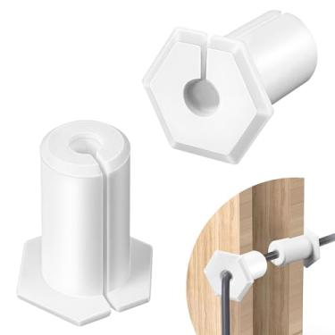 Imagem de 2 peças de ilhós de parede compatíveis com cabo Starlink, kit de roteamento de ilhoses de 3/4 polegadas para parede, bucha de alimentação de ilhós de fio à prova d'água compatível com adaptador de