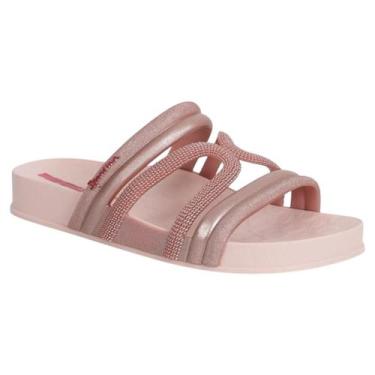 Imagem de Sandalia Ipanema Feminina Slide Walk Confortavel Moda Macia, Rose, 37