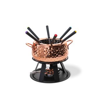 Imagem de Conjunto para Fondue Brinox Fondue & Petiscos 11 Peças Cobre