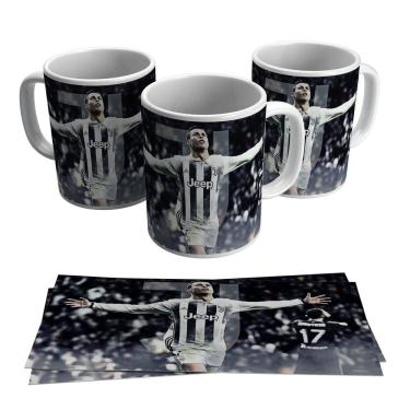 Imagem de Caneca Camisa 7 Juventus Portugal Cristiano Ronaldo 325ml
