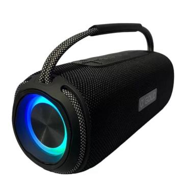 Imagem de Caixa Som Bluetooth 60W Grave Bass Boost Portátil Gold