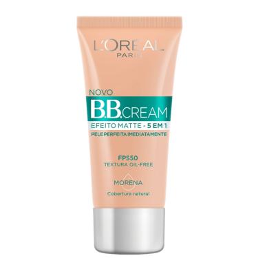 Imagem de Bb Cream Efeito Matte 5 em 1 L'oréal fps 50 Morena 30ml
