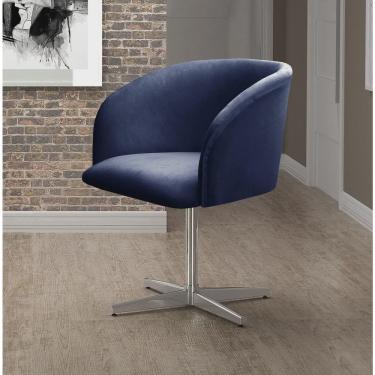 Imagem de Poltrona Atenas Base Giratória de Alumínio Sala de Estar