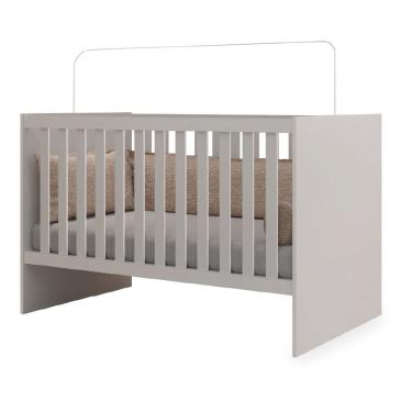 Imagem de Berço Americano Branco 2 em 1 Mini Cama Infantil para Quarto Bebê