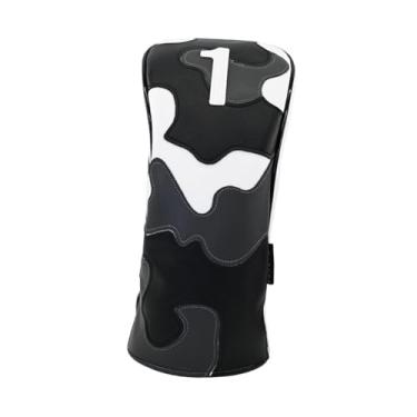 Imagem de UGPLM Tampa da capa da cabeça do clube de golfe forro de pelúcia à prova de arranhões, caixa de proteção contra sugestões de golfe, elegante, suprimentos de, Preto, Dr