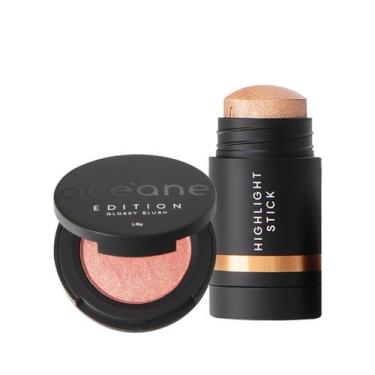 Imagem de Kit Océane Edition Mini Blush Glossy Rose Pink e Iluminador Bronze (2 