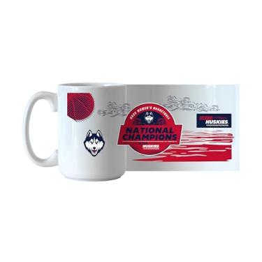 Imagem de Logo Brands Caneca de café sublimada 2025 Women's March Madness NCAA Basketball National Champions Uconn Huskies Bracket 425.2 g - Caneca Champions oficialmente licenciada, segura para micro-ondas e