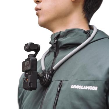 Imagem de SUREWO Pocket 3 Suporte magnético para pescoço, versão estendida, suporte de colar de selfie de vídeo POV/Vlog para DJI OSMO Pocket 3 Creator Combo
