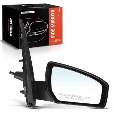 Imagem de A-Premium Espelho de porta manual do lado do passageiro - compatível com Nissan Sentra 2007 2008 2009 2010 2011 2012 - preto dobrável manual não aquecido - Espelho retrovisor externo - Substituição #