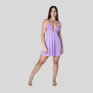 Imagem de Camisola Sexy Renda Curto Feminino Conforto Noite Leve - Altiê, Fantas