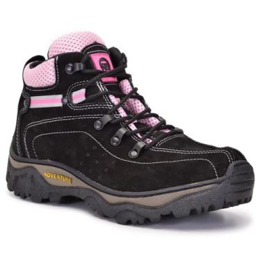 Imagem de Bota Coturno Feminino Adventure En Couro Legítimo - Marli Shoes, Preto