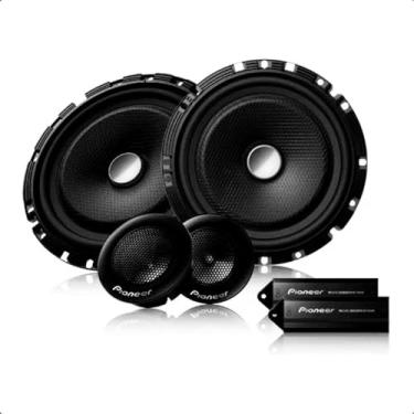 Imagem de Kit 2-Vias com Alto-Falantes de 170mm(6-3/4") Tweeters Crossover 60W RMS 4 OHMS Pioneer-TS-C1730BR