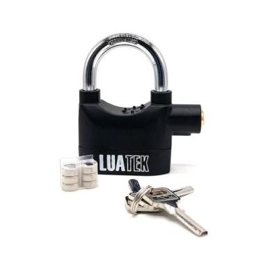Imagem de Cadeado Antifurto com Alarme Luatek Modelo LK-BL16, Preto