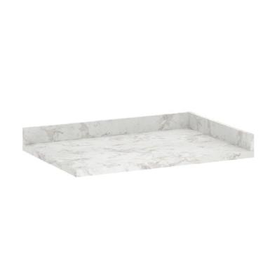 Imagem de Tampo para Balcão Canto Reto 95cm Premium Luciane Móveis, Mármore BP