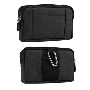 Imagem de Bolsa de cinto para celular masculina, bolsa de cintura para celular, 16 cm, horizontal, esportiva, para uso ao ar livre, coldre para celular, pochete masculina para smartphone, alça de cinto,