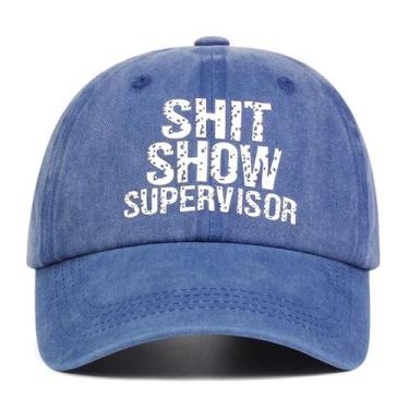 Imagem de Boné de Beisebol Unissex Ajustável "Shit Show Supervisor" - Primavera/