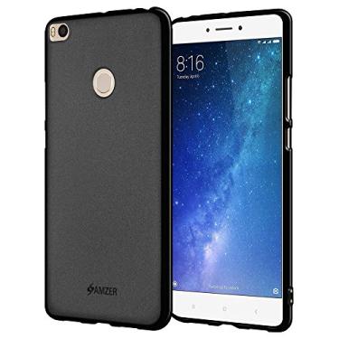 Imagem de AMZER Capa fina de gel macio de TPU para Xiaomi Mi Max 2 – Preta fina à prova de choque TPU