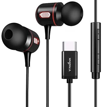 Imagem de Fones de ouvido USB C com fio tipo C – com microfone e controle de volume compatíveis com iPhone 15 iPad Pro 11 polegadas 12,9 polegadas 2018/2020/MacBook/MacBook Pro/Air, Google Pixel/5 4 3 2 XL