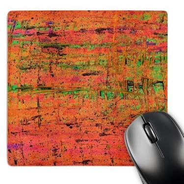 Imagem de 3dRose Mouse pad LLC 20 x 20 x 0,63 cm, laranja e verde (mp_33290_1)