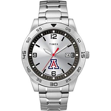 Imagem de Timex Tribute Relógio masculino Citation 42 mm Quartzo com pulseira de aço inoxidável, Arizona Wildcats, Relógio de quartzo