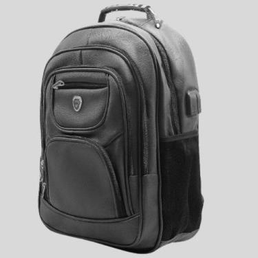 Imagem de Mochila Couro Faculdade Escola Passeio Notebook Usb Viagem - hillsshoe