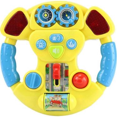 Imagem de Volante Musical Amarelo - BBR Toys