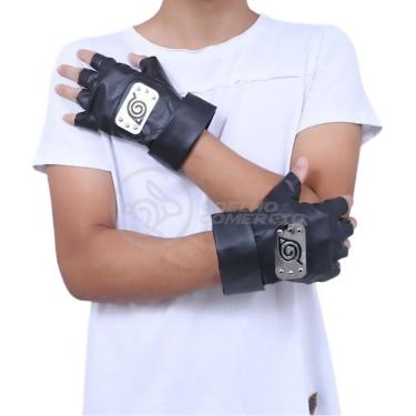 Imagem de Luvas De Couro Kakashi Hatake Sensei Ninja Que Copia Naruto