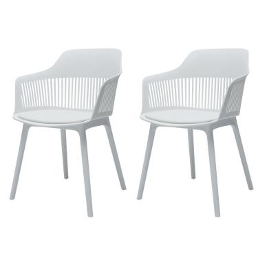 Imagem de Kit 2 Cadeiras Marcela Branca Sala Cozinha Jantar