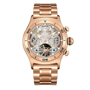 Imagem de Relógio Masculino Reef Tiger Rga703-yby à Prova D'água Branco