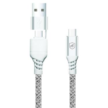 Imagem de Cabo Thunder 65w 2 Em 1 Tipo C / Tipo C / Usb-a -1m- Gshield