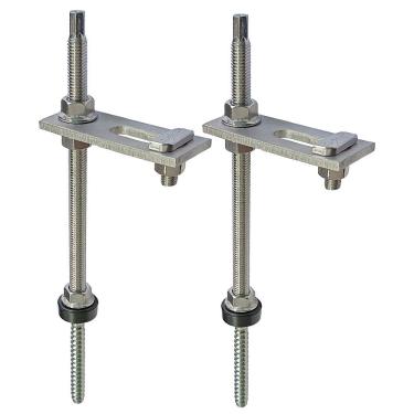 Imagem de Estrutura Painel Solar Suporte Parafuso Telhado - Kit 2 Un