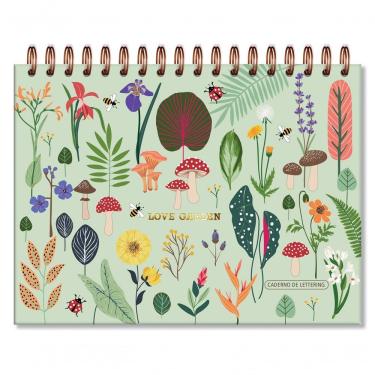 Imagem de Caderno De Criação Fls. Pretas Love Garden