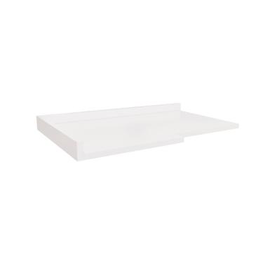Imagem de Tampo Para Balcão De Canto Kappesberg Branco 98cm X 59cm