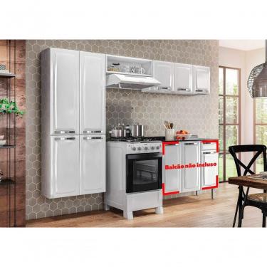 Imagem de Cozinha Itatiaia Rose 3 Peças Branca