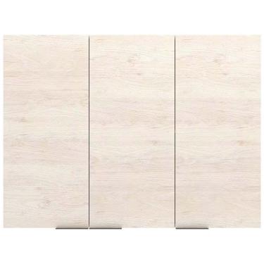 Imagem de Armário Aéreo Bartira Cristal Mdp 15mm Com 3 Portas E 3 Prat Freixo