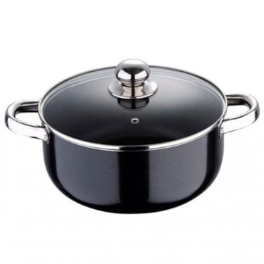 Imagem de Caçarola Bergner Pixel Pro Em Alumínio Prensado 24 Cm Preto