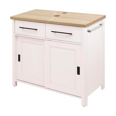 Imagem de Gabinete Banheiro Com Tampo 2 Pt 2 Gv 85 Cm Bn04 Branco Dtall