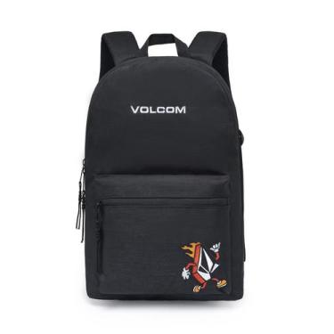 Imagem de Mochila Volcom 20L Universitária Masculina Estilosa Reforçada Espaçosa