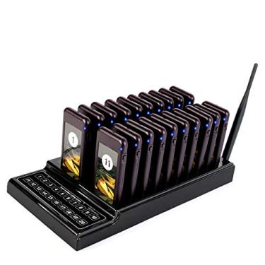 Imagem de Retekess Sistema De Pager Para Restaurante T111, Campainhas Restaurante, Alcance 500 M, Adesivo Substituível, 20 Food Trucks, Igreja, Cervejaria