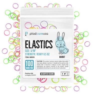 Imagem de PlastCare USA 1000 Faixas Elásticas Ortodônticas De Cores Sortidas (Pesadas 6,5 Oz, 3/16 Pol., Coelho) Para Aparelhos Ortodônticos, Alinhamento Dentário Vários Tamanhos E Tensões, Fechamento Espaços