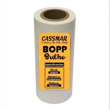 Imagem de Bopp Brilho Para Laminação Bobina A4 23cmX100m Cassmar 01un