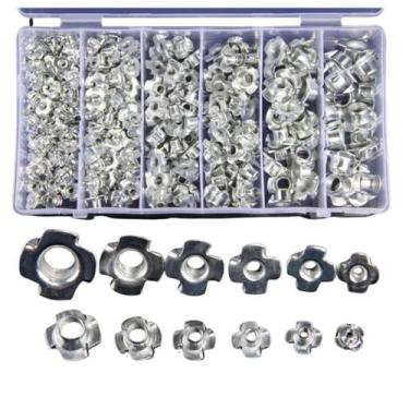 Imagem de KIT 245 PORCAS COM GARRA PARA MADEIRA m3 m4 m5 m6 m8 m10 - GEOBER