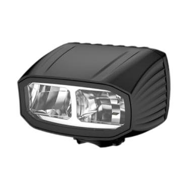 Imagem de Deevoka Luz de bicicleta Acessórios para faróis de bicicleta para passeios noturnos Farol dianteiro para estrada e montanha, Preto