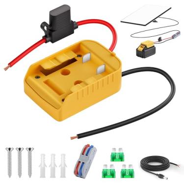 Imagem de Gunovy Adaptador De Bateria Starlink Mini Para Dewalt 18Awg Dc Cabo Alimentação Rodas 20V Acessórios Dew Alt Com Fusíveis E Terminais Fio