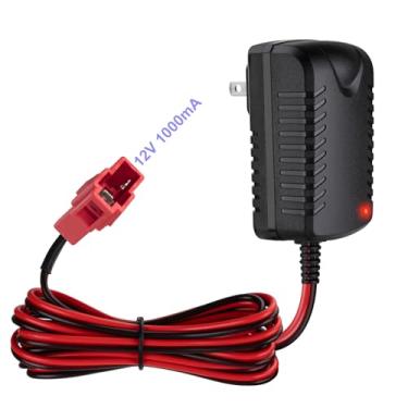 Imagem de venshun Carregador De 12 V 1000 Mã Para Bateria Carro Brinquedo Infantil Compatível Com Bmx X6, Kid Trax Gmc, Moto Quadriciclo Wal-Mart, Plugue Quadrado Vermelho Veículo Elétrico