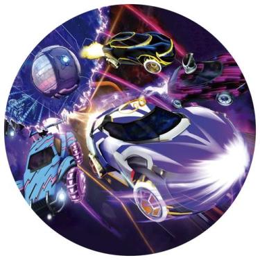 Imagem de Painel Festa Decoração Redondo Sublimado Rocket League 1,50X1,50 - IMP