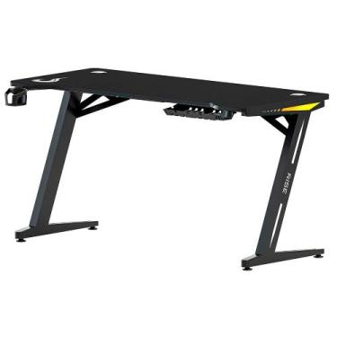 Imagem de Mesa Gamer RGB Rise Mode Desk 04, Suporte para Copos, Suporte para Hea