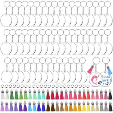 Imagem de Chaveiros em branco de acrílico shynek 200 Clear com 50 espaços em bra