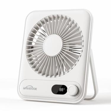Imagem de Ventilador de mesa WHATOOK Small 5000mAh 25h Bateria 100 velocidades