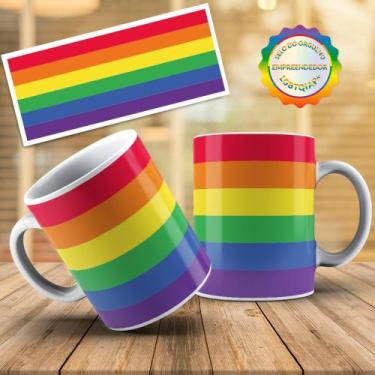 Imagem de Caneca Arco Íris LGBTQIAP+ - Loja do Orgulho
